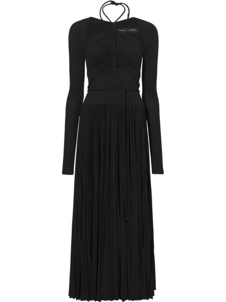 Платье из джерси с вырезом халтер Proenza Schouler, черный