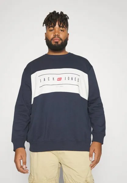 Толстовка JJELLIOT BLOCK SWEAT CREW NECK Jack & Jones, темно-синий пиджак