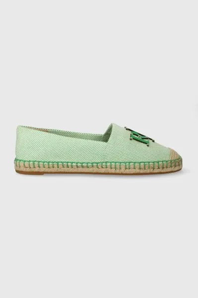 Эспадрильи Cameryn с логотипом Lauren Ralph Lauren, зеленый