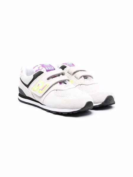 New Balance Kids 574 touch-strap sneakers