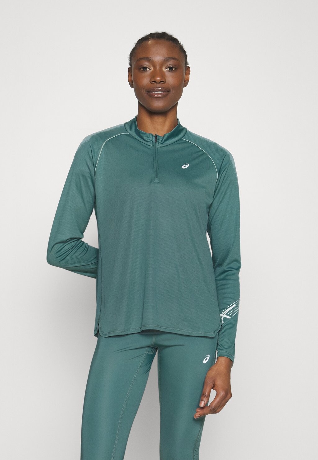 Блузка с длинными рукавами ASICS, бирюзовый