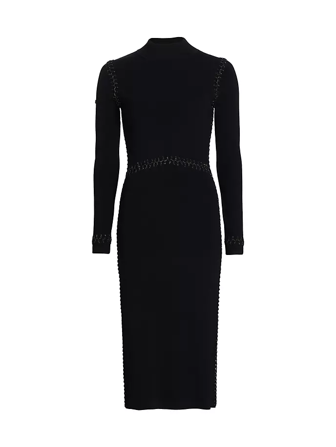 Трикотажное платье-миди The Azure Elie Tahari, цвет noir