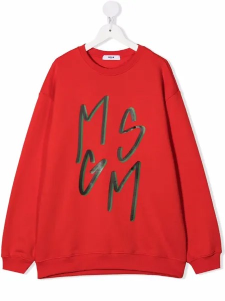 MSGM Kids толстовка с логотипом