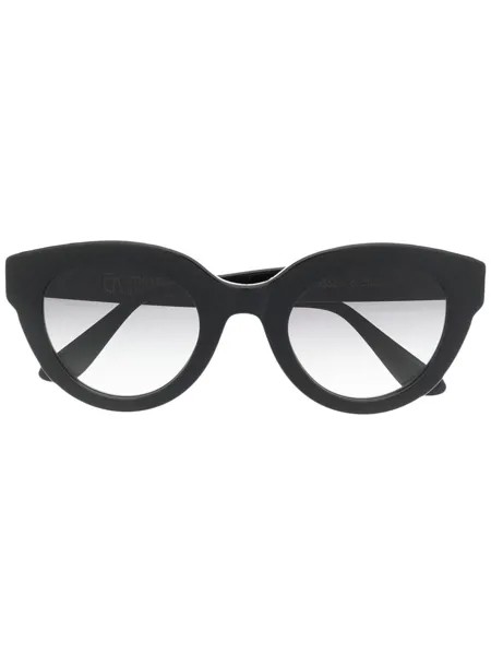 Emmanuelle Khanh солнцезащитные очки в оправе 'кошачий глаз' с кристаллами