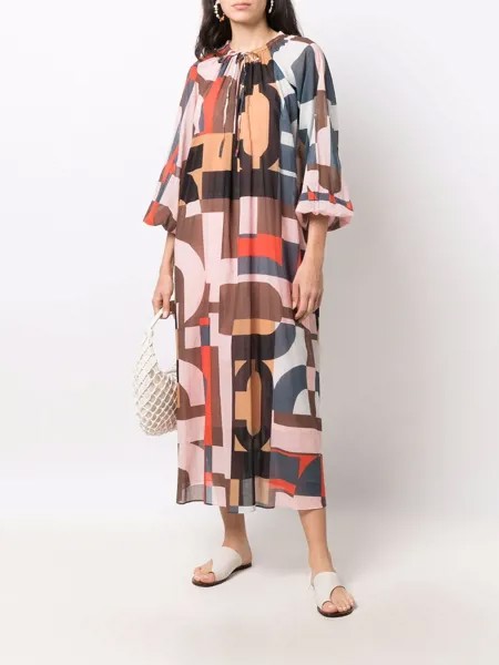 Closed geometric-print maxi dress