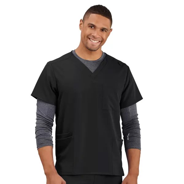 Топ-скраб с 4 карманами Big & Tall Unisex Jockey Jockey, черный
