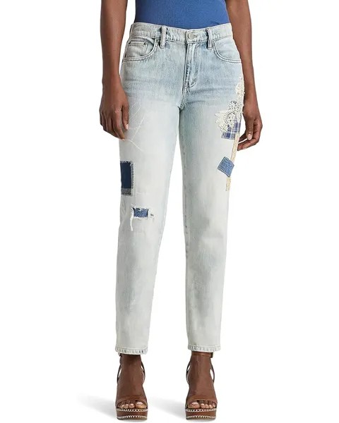 Джинсы LAUREN Ralph Lauren Petite Patchwork Relaxed Tapered Ankle, цвет Belleville Wash