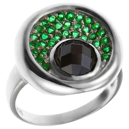 Кольцо ELEMENT47 серебро, 925 проба, фианит, размер 16.25
