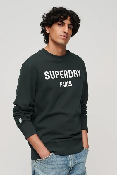 Роскошный свитшот со свободным логотипом Superdry, белый