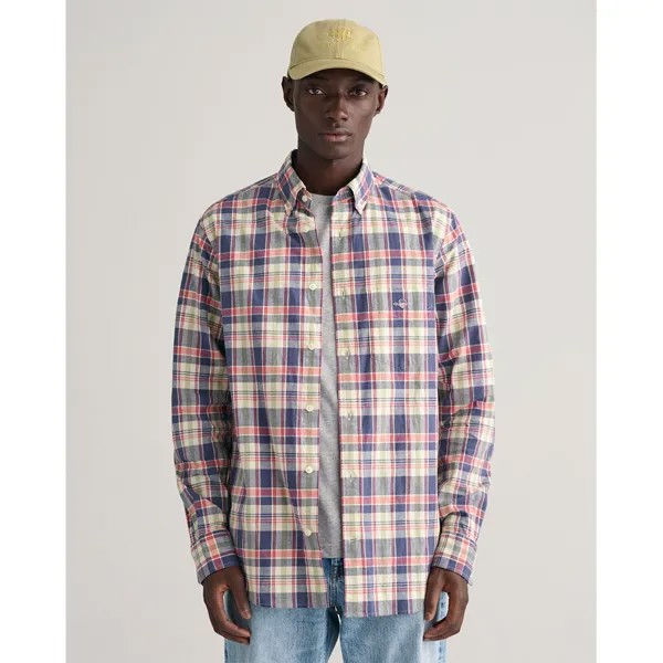 Рубашка с длинным рукавом Gant Linen Check, Разноцветный