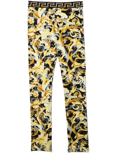 Versace Kids легинсы с принтом Baroccoflage