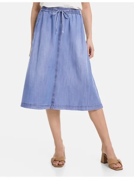 Длинная юбка Gerry Weber, цвет blau mit use