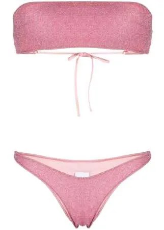 BIKINI LOVERS бикини с лифом-бандо и эффектом металлик