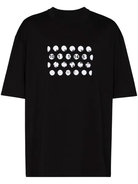 Maison Margiela футболка с логотипом, черный