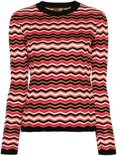 Missoni джемпер с узором зигзаг, черный