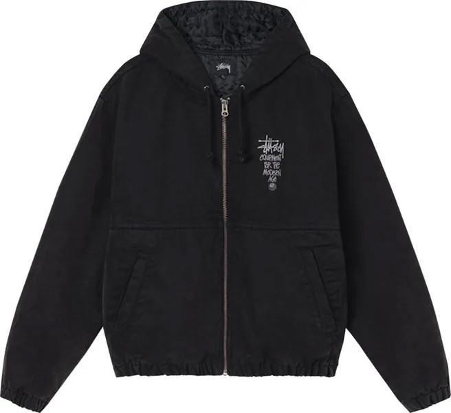 Куртка Stussy Canvas Insulated Work Jacket 'Black', черный