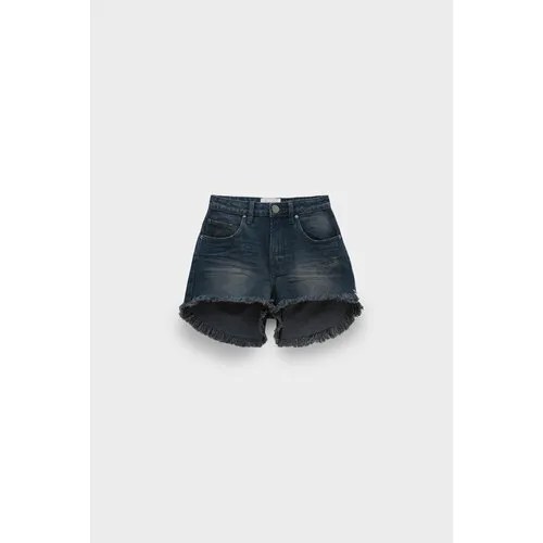 Шорты One Teaspoon fox black bonitas high waist denim shorts, размер 24, черный