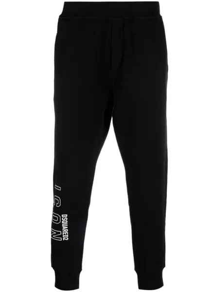Dsquared2 спортивные брюки Icon с логотипом, черный