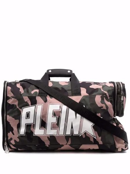 Philipp Plein дорожная сумка с камуфляжным принтом