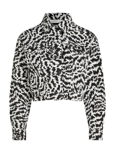 Межсезонная куртка Karl Lagerfeld, черный/белый