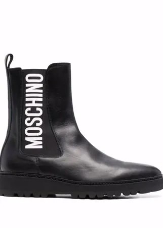 Moschino ботинки челси с логотипом