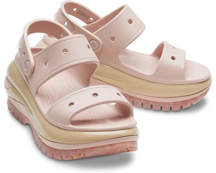 Туфли Crocs Classic Mega Crush Sandal, цвет Pink Clay