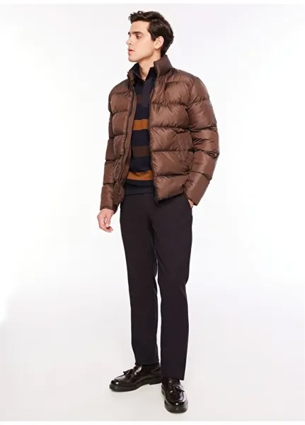 Коричневое мужское пальто Fabrika