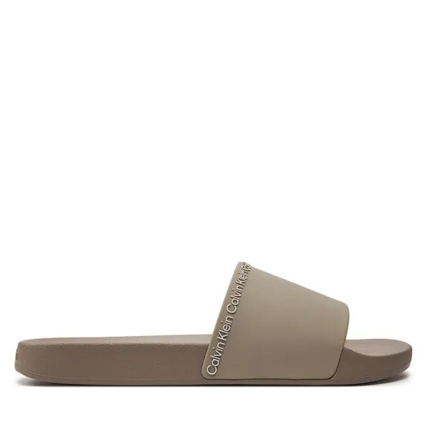 Шлепанцы Calvin Klein Pool Slide Rubber HM0HM00981 Atmosphere PAN, бежевый