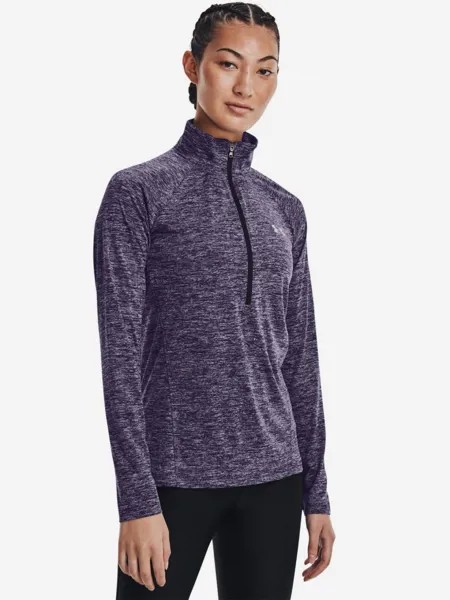 Джемпер женский Under Armour Tech 1/2 Zip - Twist, Фиолетовый