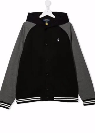 Ralph Lauren Kids куртка с капюшоном и вышитым логотипом