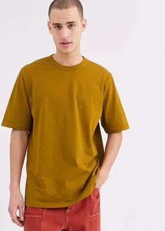 Свободная футболка насыщенного коричневого цвета ASOS WHITE-Коричневый
