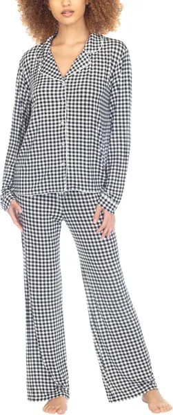 Пижамный комплект Honeydew Intimates All American PJ Set, цвет Black/White Check