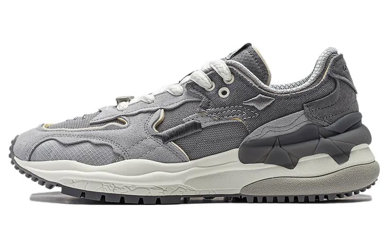 Кроссовки LINING CF Lifestyle Shoes Men Low-top Gray, серый