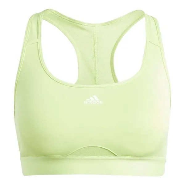 Топ (WMNS) adidas Powerreact Training Medium-Support Bra 'Green', зеленый