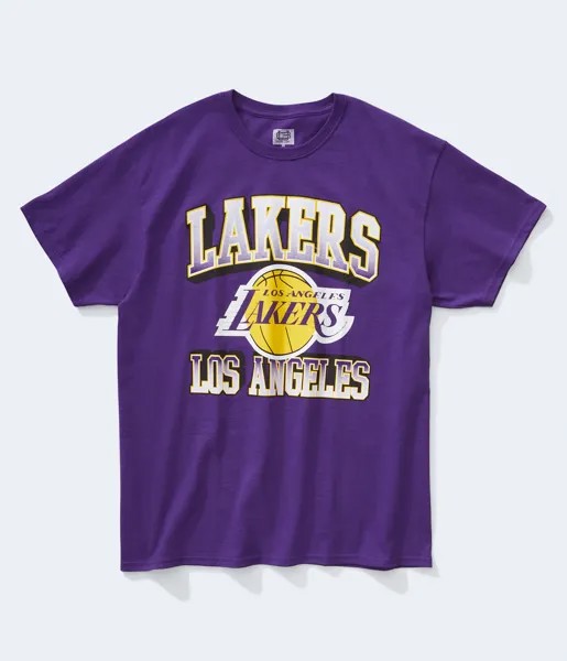 Футболка с рисунком Los Angeles Lakers Aeropostale, фиолетовый