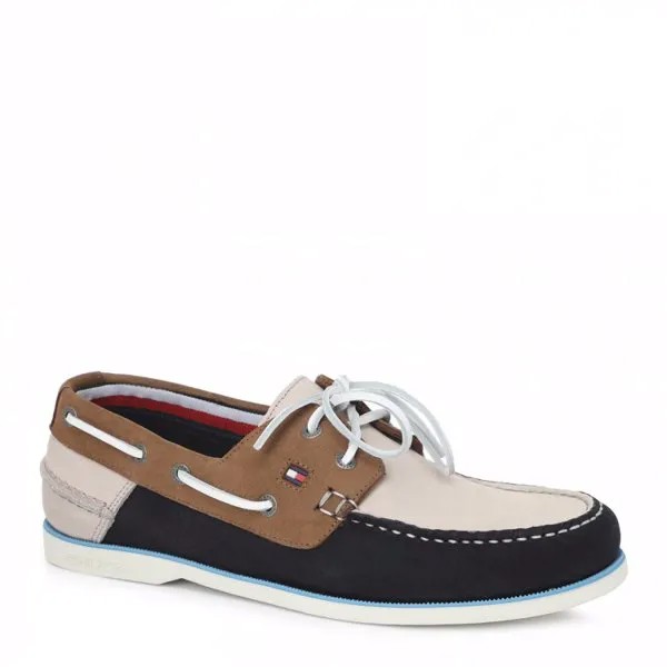 Мужские топсайдеры TOMMY HILFIGER SPRING NUBUCK BOAT SHOE FM0FM03414 цв. темно-синий 43 EU