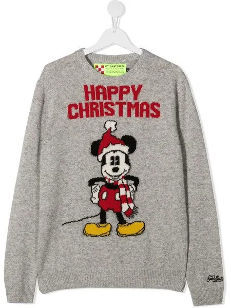 Mc2 Saint Barth Kids джемпер Douglas с узором Mickey Xmas