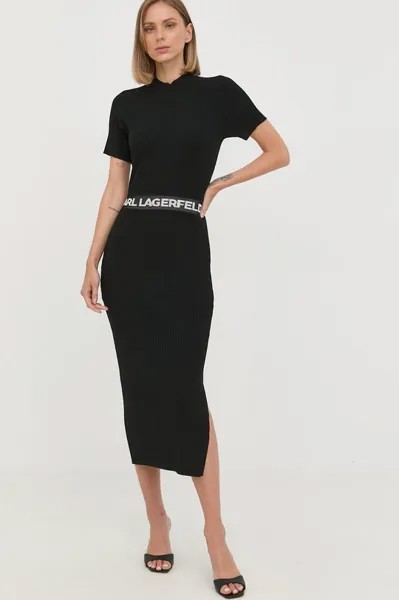 Платье Карла Лагерфельда 225W1350 Karl Lagerfeld, черный