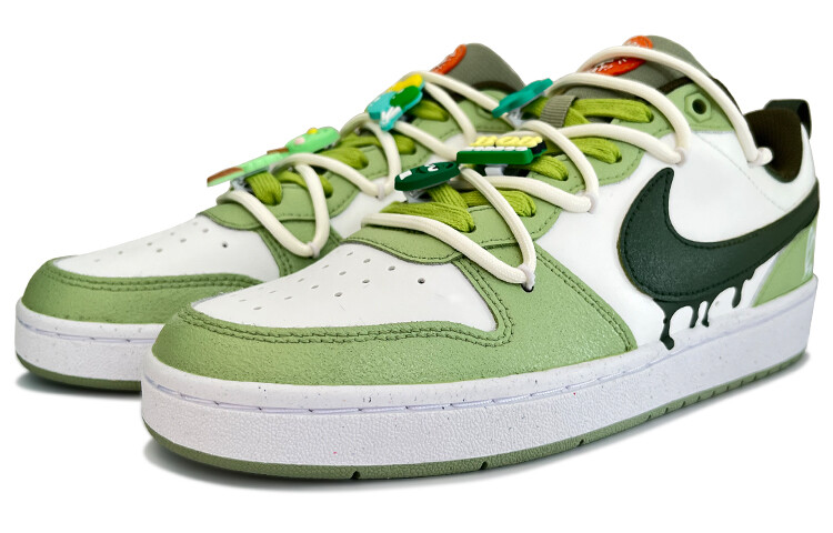 Кроссовки Nike Court Borough Skateboarding Shoes Women's Low-top Light Green/white, светло-зеленый