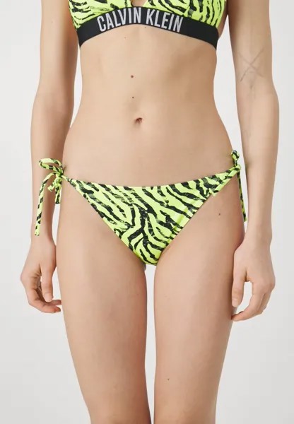 Плавки бикини SIDE TIE Calvin Klein Swimwear, зеленый