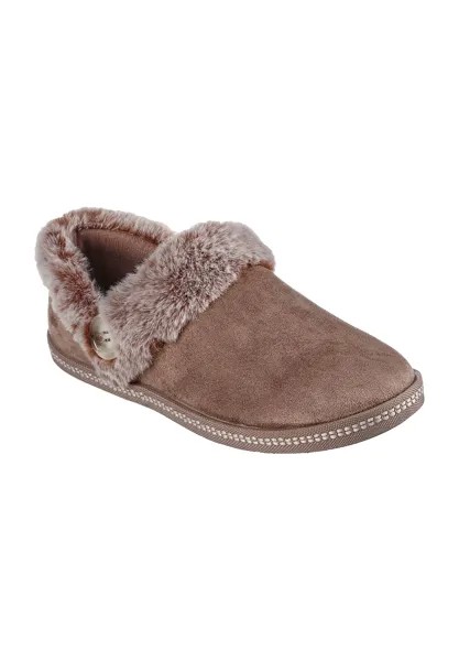 Уютные женские согревающие тапочки Campfire «Fresh Toast» SKECHERS, цвет Dktp Taupe