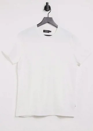 Белая футболка из вафельного трикотажа Burton Menswear-Белый