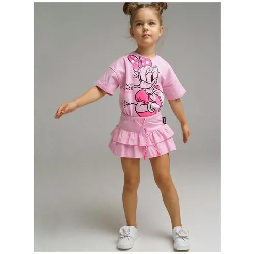 Юбка-шорты playToday, размер 104, розовый