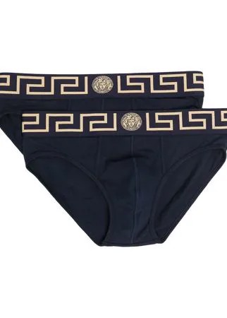 Versace трусы-брифы с узором Greca