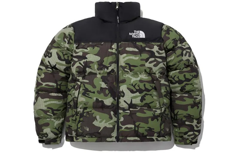 Пуховик мужской зеленый The North Face, зеленый