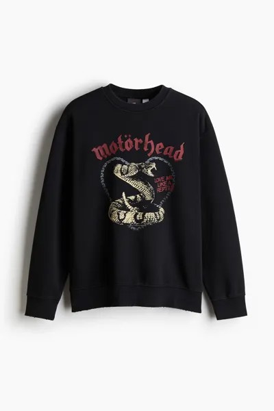 Толстовка свободного кроя H&M, черный