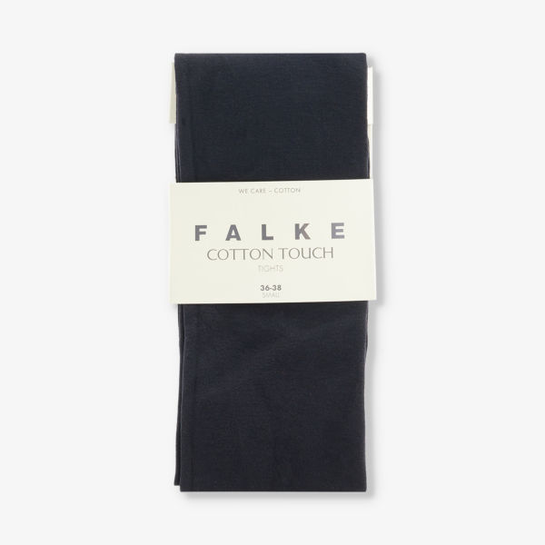 Колготки cotton touch из смесового органического хлопка Falke, черный