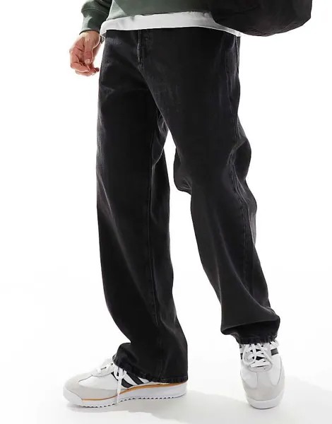 Черные широкие джинсы Jack & Jones Alex