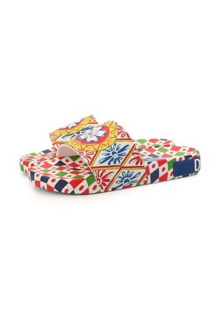 Кожаные шлепанцы Saint Barth Dolce & Gabbana