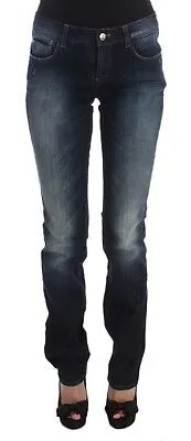 CoSTUME NATIONAL Джинсовые брюки CNC Синие хлопковые облегающие брюки Bootcut s. W26 Рекомендуемая розничная цена 280 долларов США.